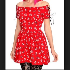Hot Topic Skulls and Anchors Pin-up Dress